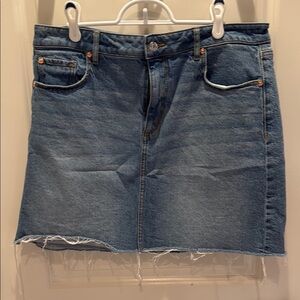 LOFT Blue Mini Pencil Skirt Casual